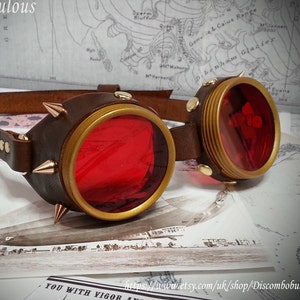 Steampunk Brille, Vintage-Brillen, Siegerbrillen, Fliesenbrille, Steampunk-Brille, Reenactment-Brille, Kosplayerbrille