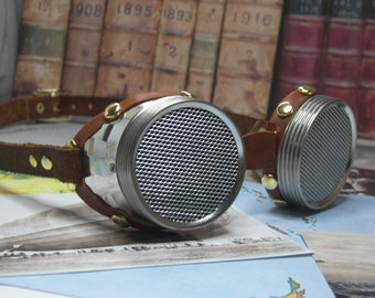 Goggles -  choice of leather color and lenses. For Steampunk, LARP, Cosplay and Ren Faire