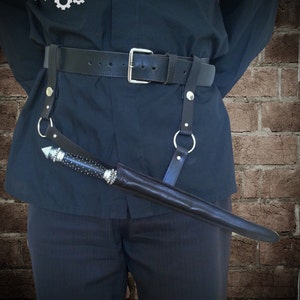 Wand Holster *Wand & Belt not included*,magic wand,wicca, larp wand, cosplay wand,leather wand holster, dnd holster, witch wand, wizard wand