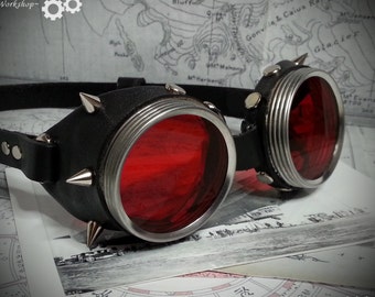 Goggles with spikes, ideal for Steampunk, Cosplay, LARP, Festivals and General Costume Wear