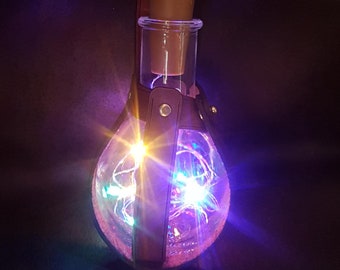 Light up bottle, Steampunk, Faeries, Fairy light, DnD, Cosplay, LARP, Costume, Potion bottle, DnD, RPG, Magic, Spell