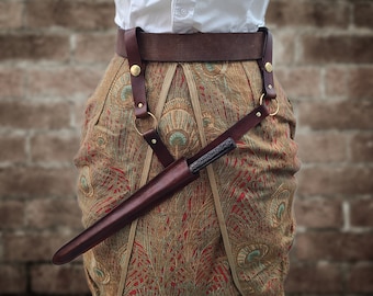 Leather Wand Holster: Cosplay, LARP, Witch, Wizard
