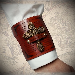 Steampunk Vampire leather cuff, Steampunk Cuff, Leather cuff, Vampire, Steampunk bracelet, Steampunk jewelry, cosplay cuff, cosplay bracelet
