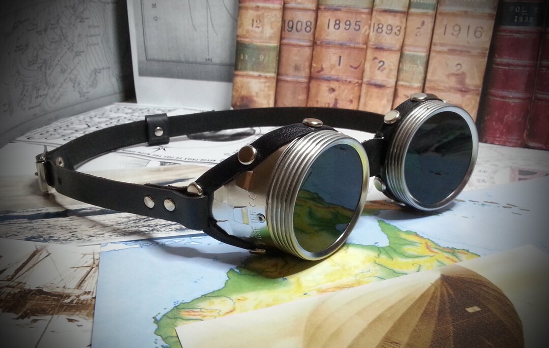 Goggles, Real Leather With a Choice of Colours and Lenses, Ideal for