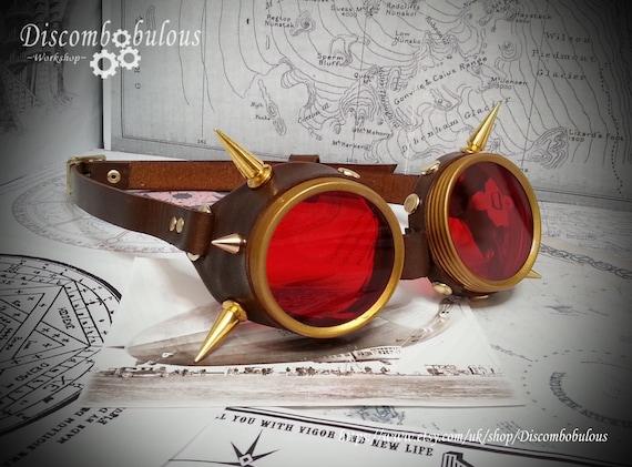 1 pieza de gafas góticas vintage Steampunk, accesorios para