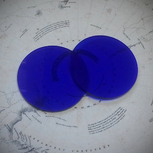 Blaue Brillengläser, Steampunk Brille, Vintage Brille, Fliegerbrille, Steampunk Brille, Techniker Brille, Cosplay Brille, LARP