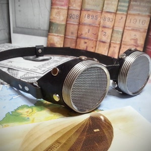 Steampunk Brille, Vintage Brille, viktorianische Brille, Fliegerbrille, Steampunk Brille, Techniker Brille, Cosplay Brille
