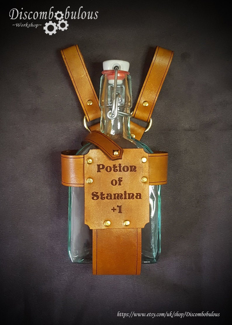 Hip Flask & Leather Holder Alcohol Flask Leather Holder Etsy