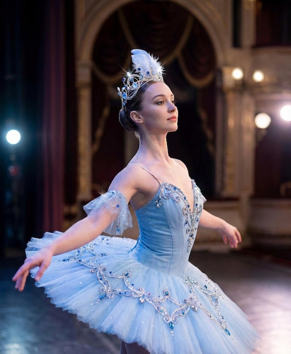 Professional Bluebird Ballet Tiara - Princess Florine Headpiece 
