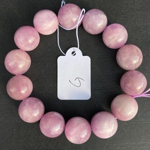 Natuurlijke lilakleurige kunziet kralen voor sieraden maken, boho DIY edelsteenkoord, helende kristallen armband ketting G