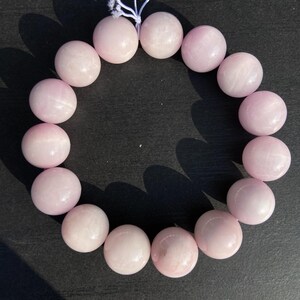 Natuurlijke lilakleurige kunziet kralen voor sieraden maken, boho DIY edelsteenkoord, helende kristallen armband ketting afbeelding 5