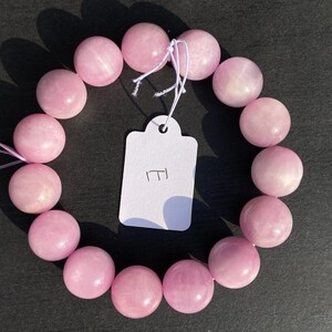 Natuurlijke lilakleurige kunziet kralen voor sieraden maken, boho DIY edelsteenkoord, helende kristallen armband ketting E