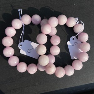 Natuurlijke lilakleurige kunziet kralen voor sieraden maken, boho DIY edelsteenkoord, helende kristallen armband ketting afbeelding 7