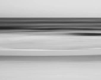 Black and white photography, limited edition print, abstract fine art photography, seascape, long-exposure, minimalist, Fathom