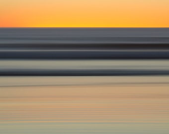 Long-exposure Photography, Large Print, Seascape Photography, Beach Art, Fine Art Print, Limited edition art, Sunset, Santa Monica, Dusk