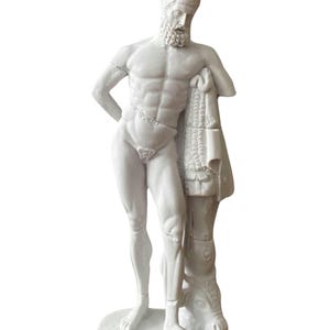 14&quot; Hercules Statue: Marble Dust Greek Mythology Decor