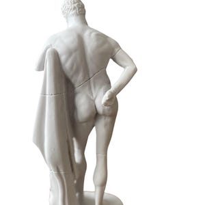 Hercules Statue: Marble Dust Greek Mythology Decor, Strongman Art