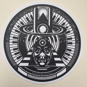 Sun Ra felt turntable slip mat - 16oz **pair of slipmats**