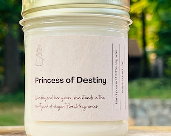 Prinzessin des Schicksals. Diese Kerze ist inspiriert von der Legend of Zelda Videospielreihe.