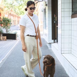 Hands-Free Dog Leash – Waterproof, Lightweight, Crossbody Lead