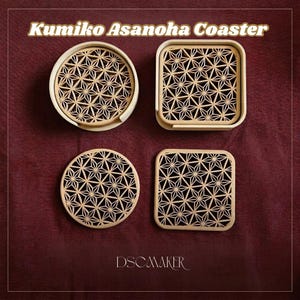 Kumiko Asanoha Coaster - Commercial Licence