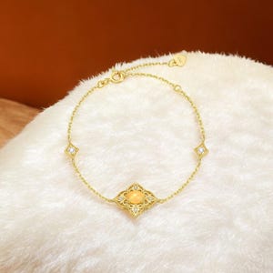925 Sterling Silver Bracelet | Gold Plated | Elegant Fashion Jewelry