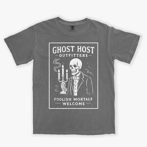 Haunted Mansion Vintage Vibe Tee, Distressed Comfort Colors T-shirt, Unisex Garment-Dyed Shirt Pepper