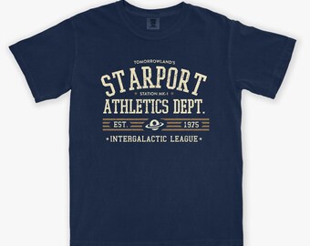 Space Mountain Inspired Tee: Tomorrowland Starport Athletics - Comfort Colors