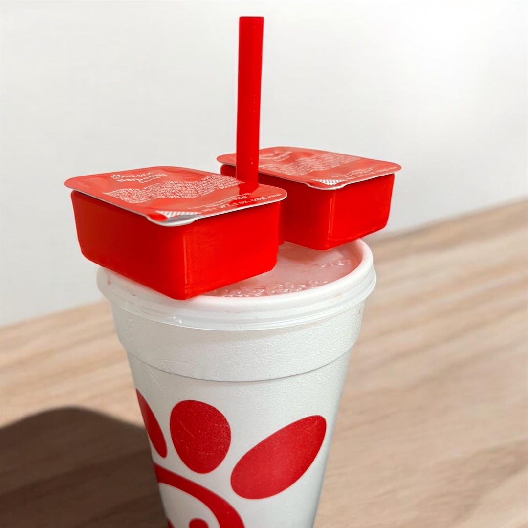 Cup Top Sauce Holder, Chick-fil-a,drink, Top Dipping , Sauce Holder ...