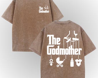 Acid Wash Godmother Shirt • Godparent Proposal Gift