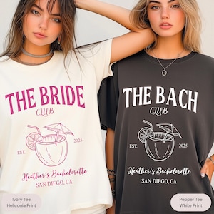The Bach Club Bachelorette Shirts: Custom Comfort Colors Party Tees