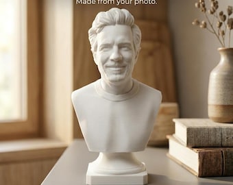 Personalisierte 3D Büste nach Foto | Individuelle Portrait Büste | 3D Druck | persönliches Geschenk | Portrait Skulptur Maßanfertigung