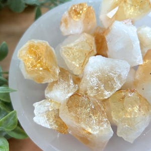 Citrine Abundance and Positivity, Tumbled Citrine Stone Tumbled Polished Citrine Crystal Healing Crystal Healing Stones Tumbled Citrine