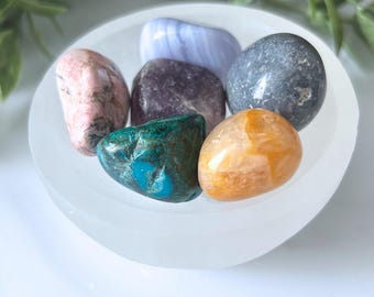 Selenite Crystal Charging Bowl – Cleansing Plate, Offering Bowl