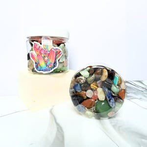 Crystal Confetti Buckets - Mystery Crystal Bags (Tumble Stones, Rough Stones, Crystals, Crystal keychains, Bracelets, and Gifts)