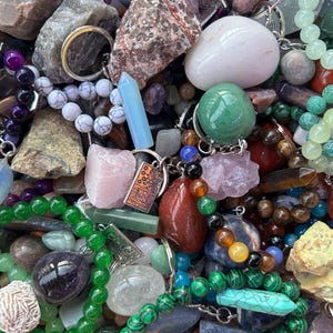ULTIMATE Lucky Scoop Crystal Confetti, Mystery Crystal Bag of Metaphysical and Tarot Items