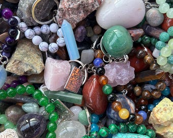 ULTIMATE Lucky Scoop Crystal Confetti, Mystery Crystal Bag of Metaphysical and Tarot Items