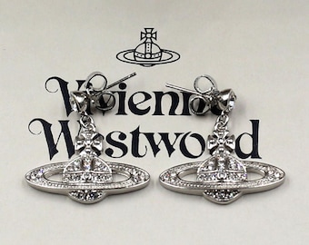 Vivienne Westwood Silver Pearl Orietta Heart Saftey Pin