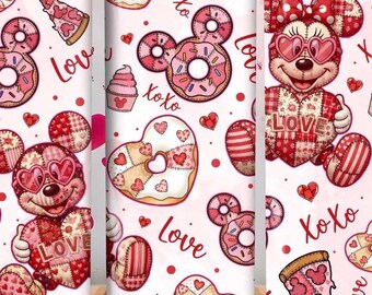 Mickey & Minnie Valentinstag Snack 20oz. Dünner Becher