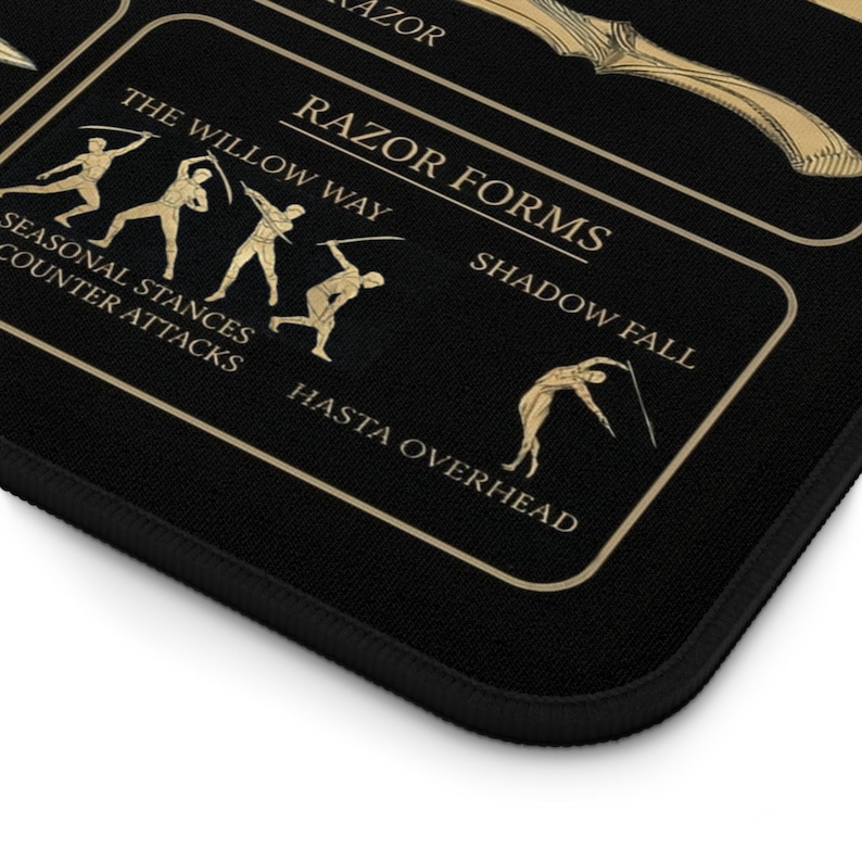 Red Rising Razor Blueprint Desk Mat Version 2 | Gold Sigil Red Rising ...