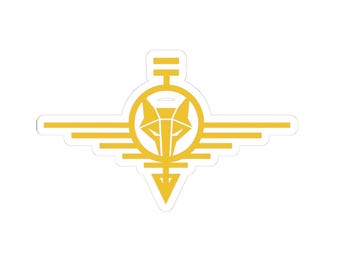 Gold Howler Red Rising Sigil Sticker | Kiss-Cut Sticker