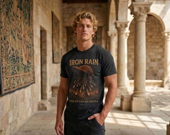 Camiseta Iron Rain Red Rising / Per Aspera Ad Astra