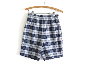 1960's Shorts / 60s 50s Shorts / 1950s Plaid Shorts