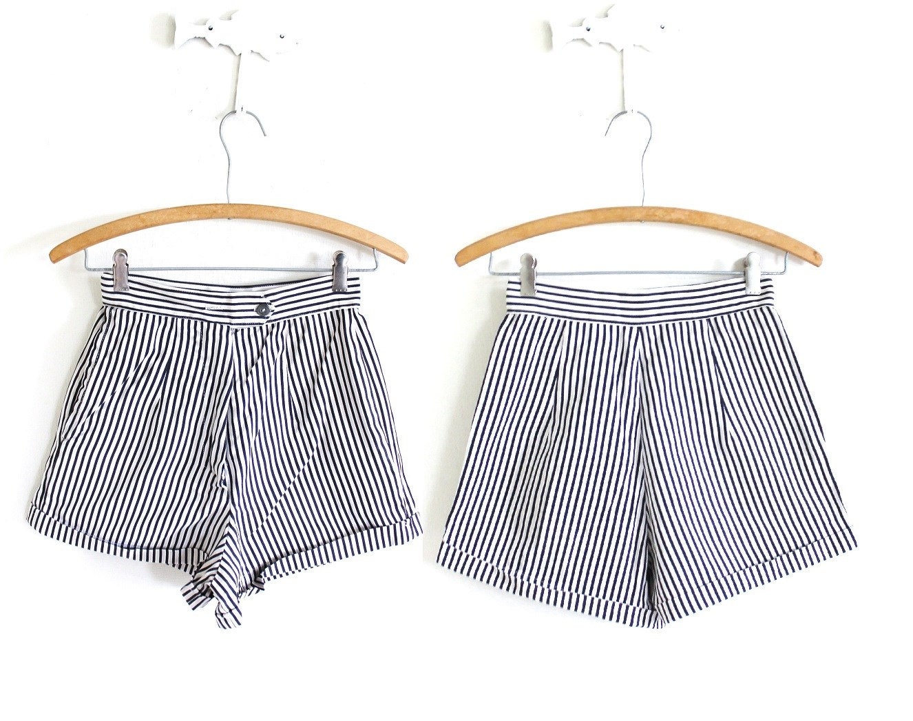 50s Shorts / 1950s High Waisted Shorts 
