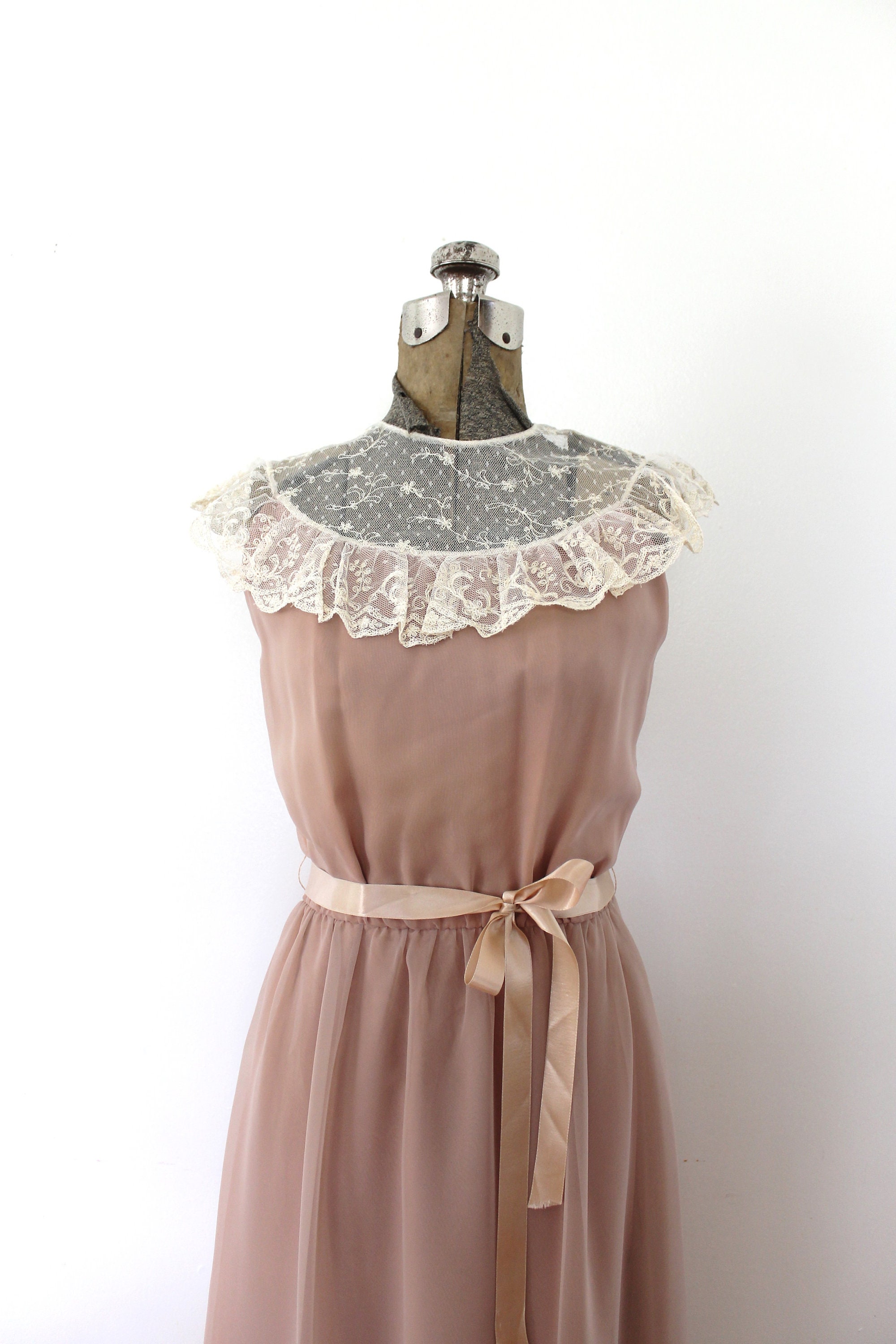 Vintage 1970s Lilac Grecian Caped Maxi Dress | XS/S main image 0