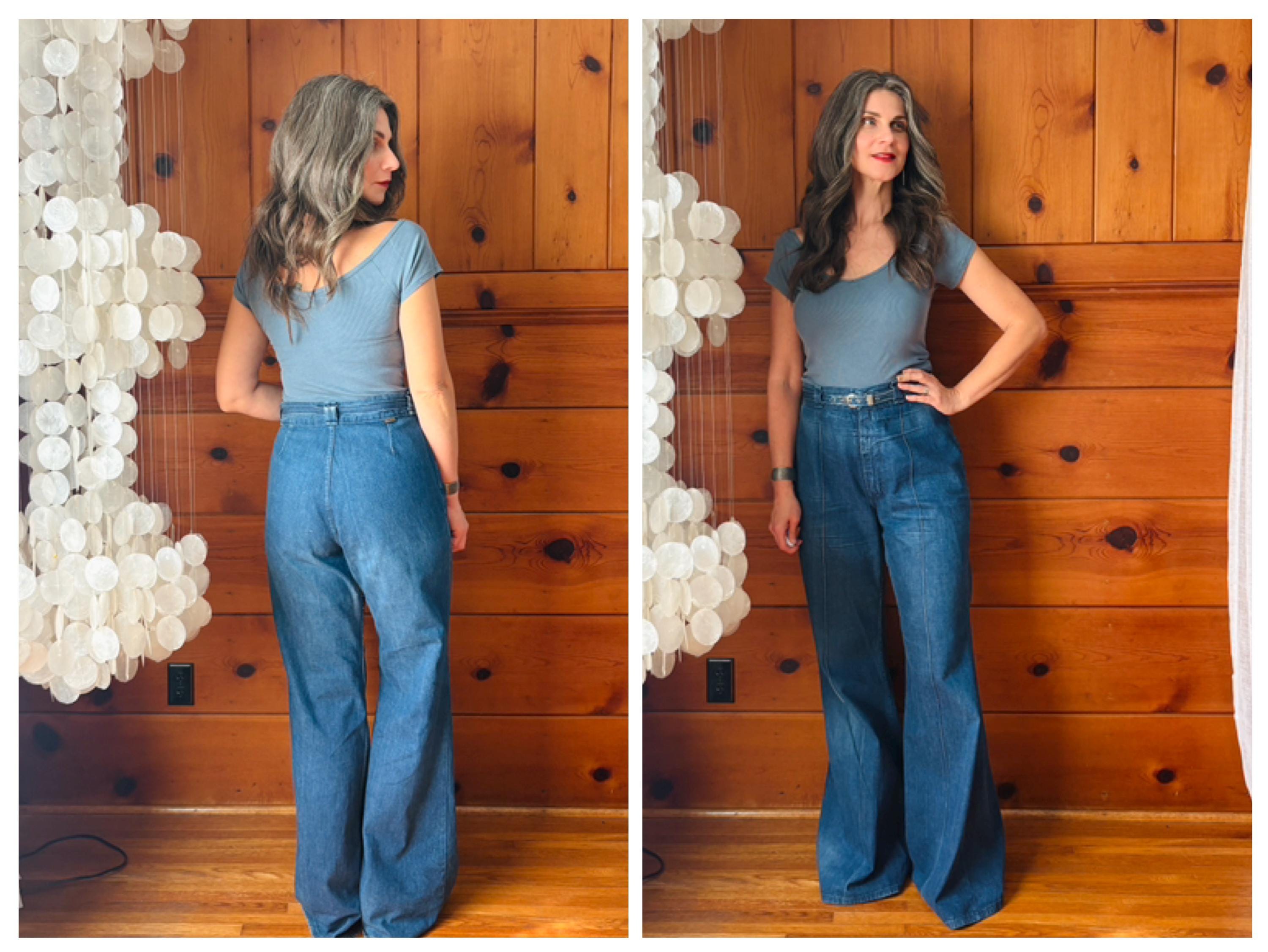 70s Vintage Bell Bottoms Jeans - Etsy