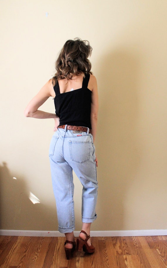 1990s Light Wash Denim Pants / 1990s 90s Lightwas… - image 2