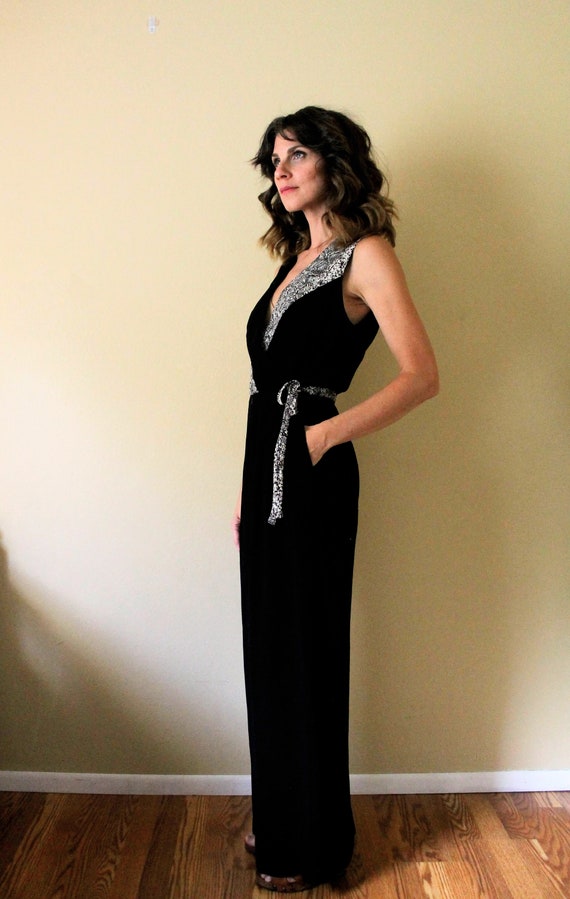 1990s Jumpsuit / 90s Jumpsuit / 1990s 90s Color Block… Gem