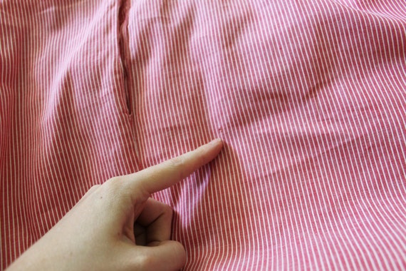 1940s Dress / 40s Dress / 1940s Red Cotton Day Dr… - image 5