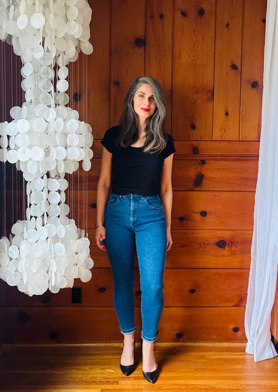 1990s Jeans / 90s Blue Mom Jeans - image 4